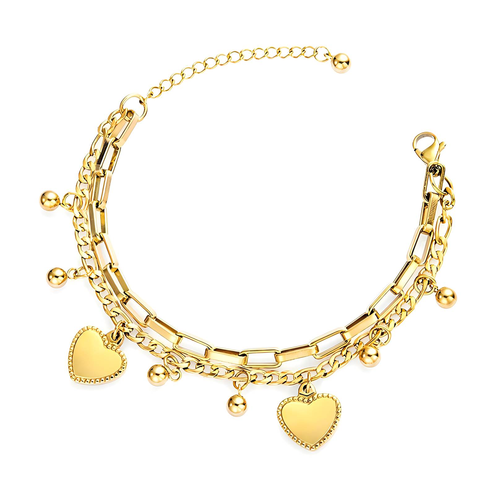 The Double Heart Bracelet