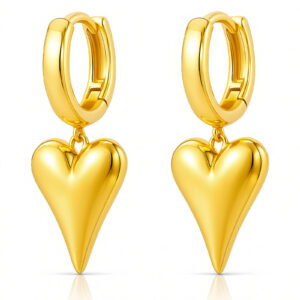 87373-0 18K Triple Layer Gold Earrings