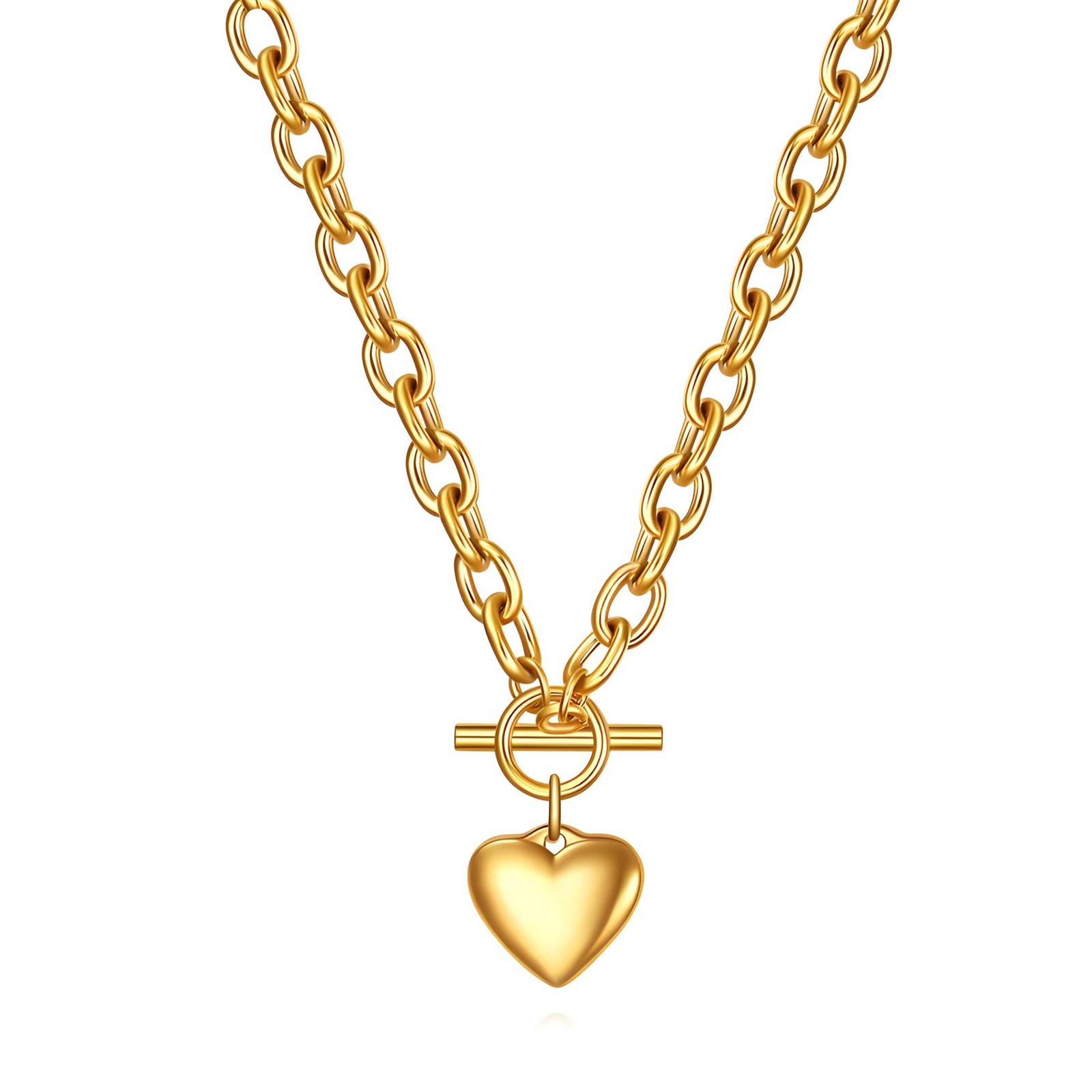 87417-0 18K Triple Layer Gold Necklace