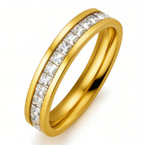 87704-0 18K Triple Layer Gold Ring