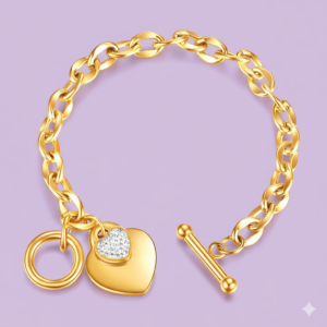 87722-0 18K Triple Layer Gold Bracelet