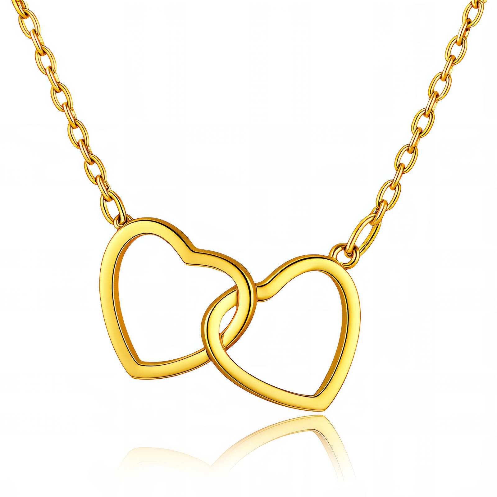 87729-0 18K Triple Layer Gold Necklace