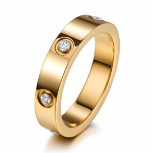 87733-0 18K Triple Layer Gold Ring