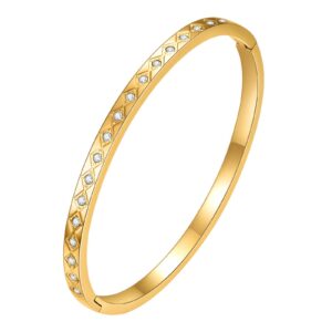 88164-0 18K Triple Layer Gold Bracelet
