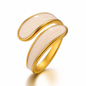 88468-0 18K Triple Layer Gold Ring