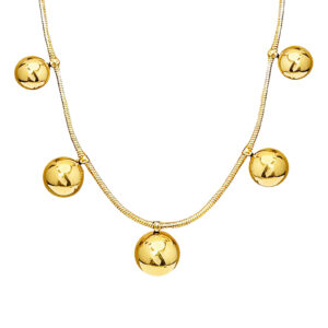 90593-0 18K Triple Layer Gold Necklace