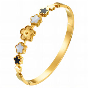 91107-0 18K Triple Layer Gold Bracelet