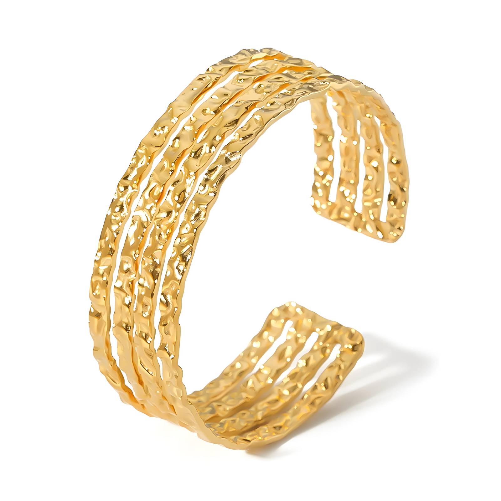 87120-0 18K Triple Layer Gold Bracelet