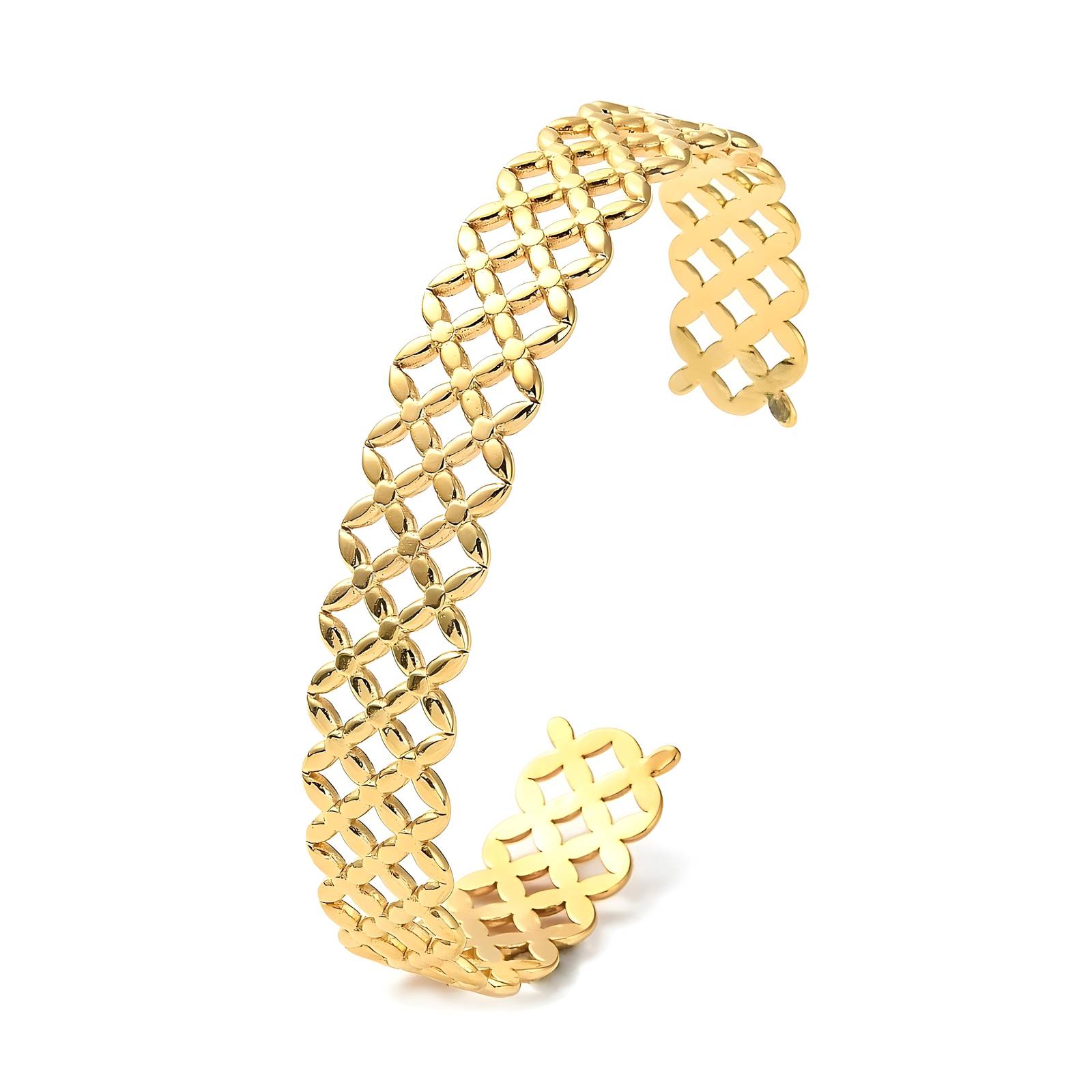 87131-0 18K Triple Layer Gold Bracelet