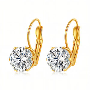 87402-0 18K Triple Layer Gold Earrings
