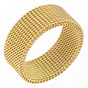 87414-0 18K Triple Layer Gold Ring