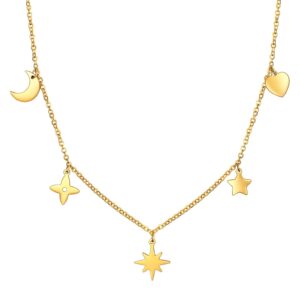 87438-0 18K Triple Layer Gold Necklace