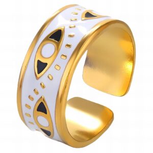 87589-0 18K Triple Layer Gold Ring