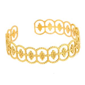 87635-0 18K Triple Layer Gold Bracelet