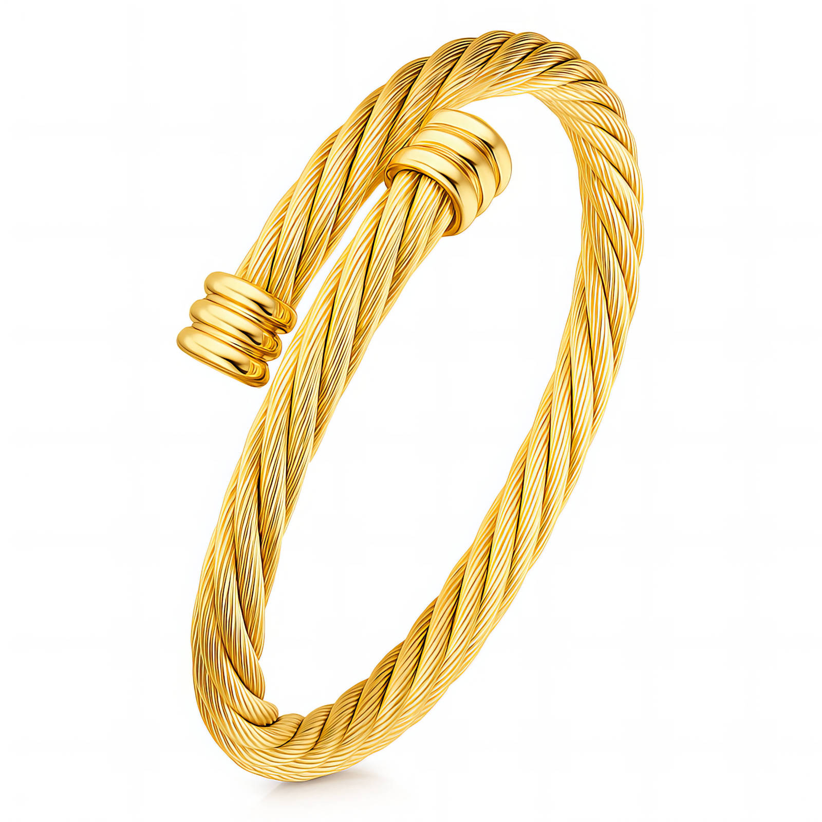 87905-0 18K Triple Layer Gold Bracelet