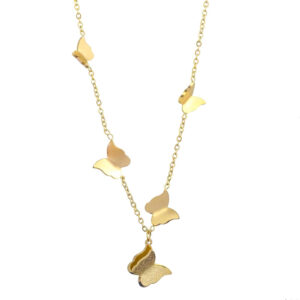 87946-0 18K Triple Layer Gold Necklace
