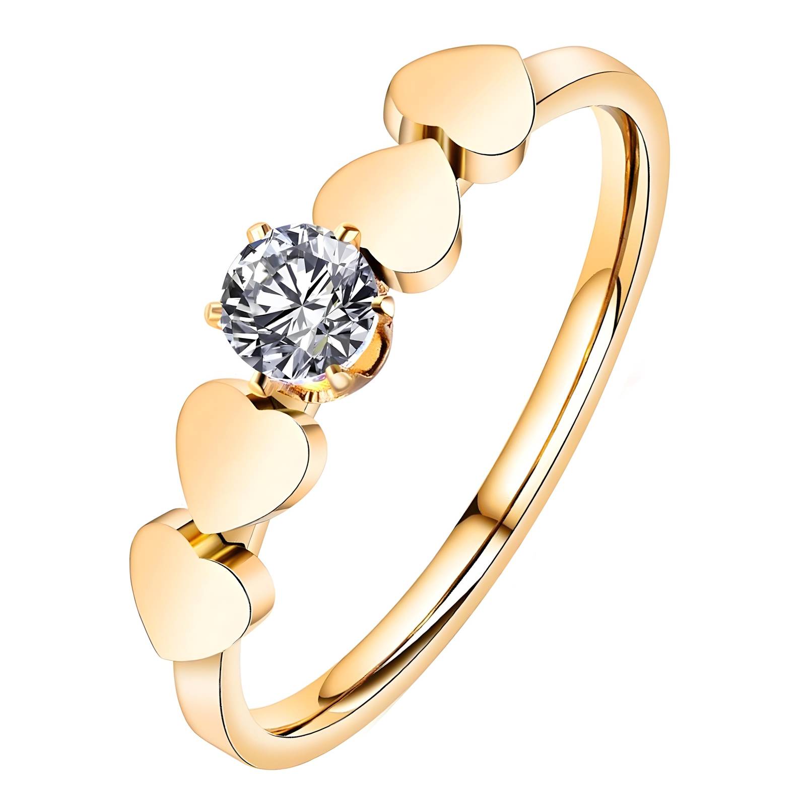 88135-0 18K Triple Layer Gold Ring