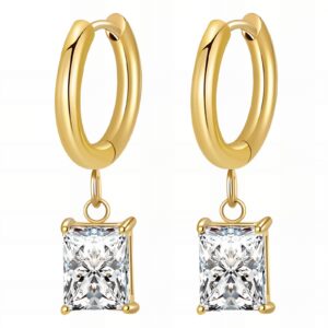 89992-0 18K Triple Layer Gold Earrings