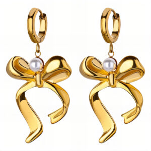 90209-0 18K Triple Layer Gold Earrings
