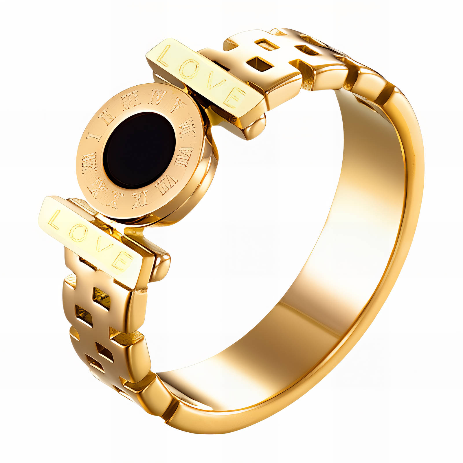 90268-0 18K Triple Layer Gold Ring