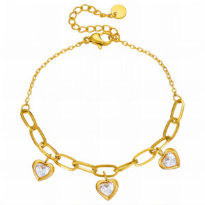 90845-0 18K Triple Layer Gold Bracelet