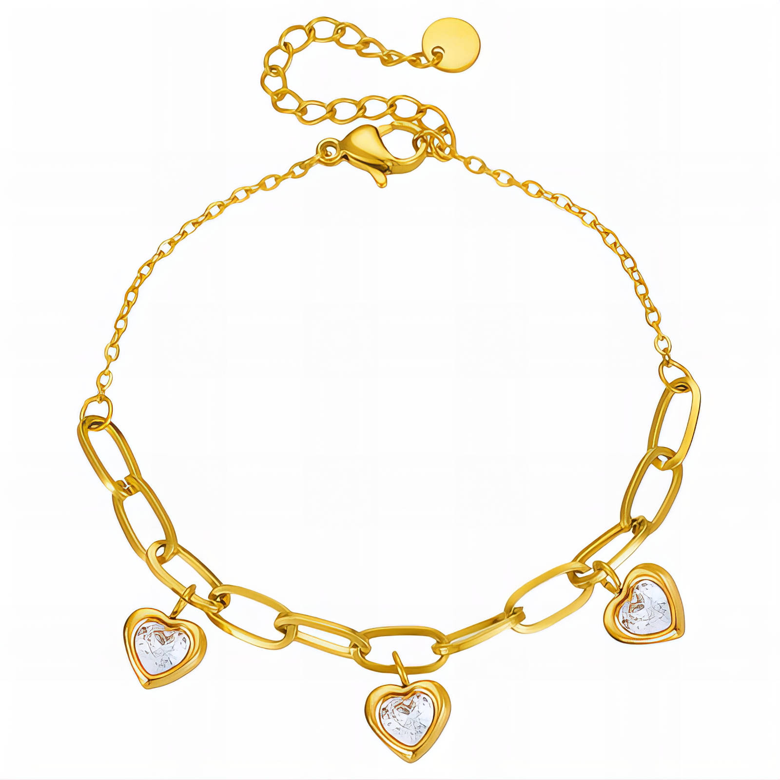 90845-0 18K Triple Layer Gold Bracelet