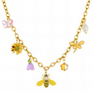 90959-0 18K Triple Layer Gold Necklace